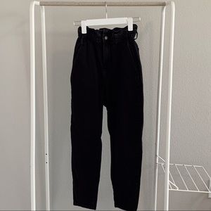 Black high waisted ZARA jeans